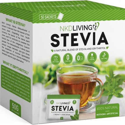 NKD Living Stevia 50 Sachets