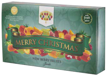 New Berry Fruits Jewels in Merry Christmas gift carton 130g