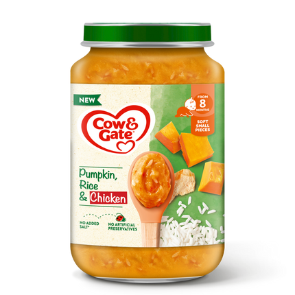 Cow&Gate Jar 6x200g Pumpkin Chicken Rice