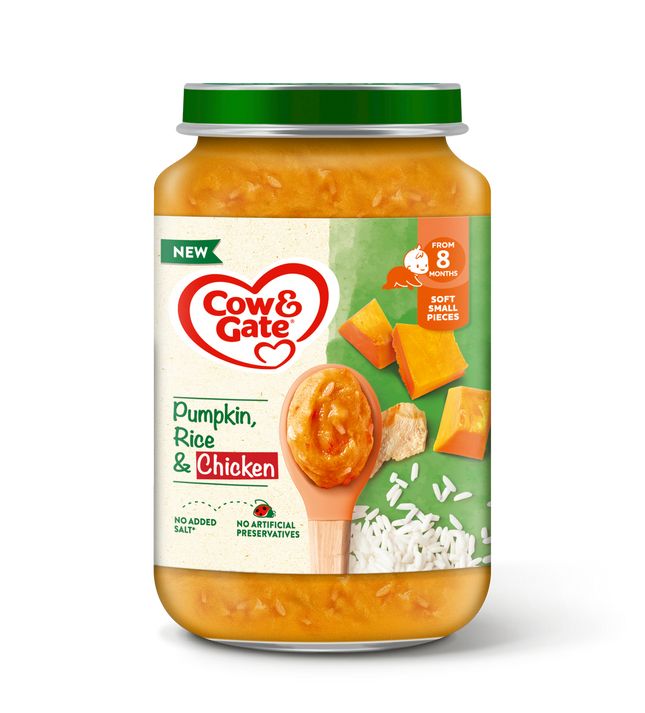 Cow&Gate Jar 6x200g Pumpkin Chicken Rice