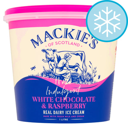 Mackie's Indulgent White Chocolate & Raspberry 1ltr