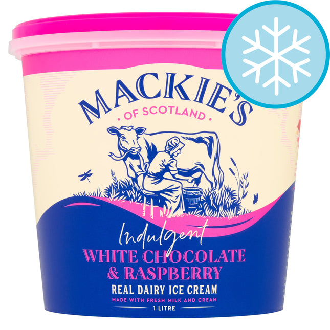 Mackie's Indulgent White Chocolate & Raspberry 1ltr