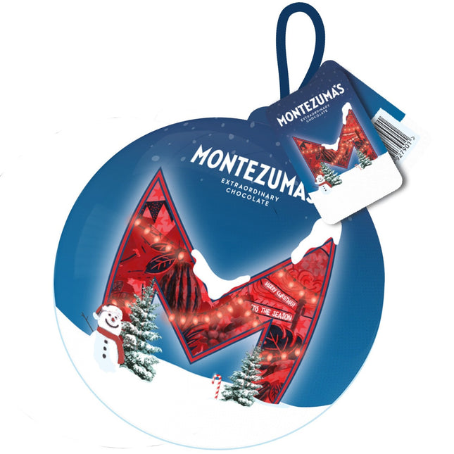 Montezumas Milk Chocolate Salted Caramel truffles Bauble Tin 70g