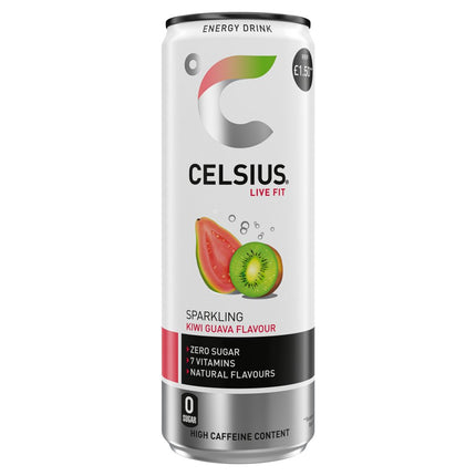 CELSIUS Kiwi Guava PMP £1.50 355ML