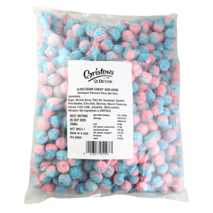 Bristows Bubblegum Bulk Chewy Bonbons 3kg