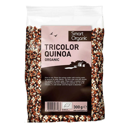 Smart Organic Tricolor Quinoa, White, Black And Red 300G