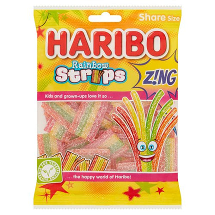 Haribo Rainbow Strips Zing 130g