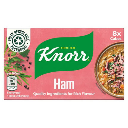 Knorr Stock Cubes 8s Box Ham 80g