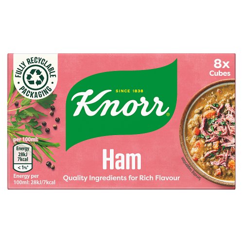 Knorr Stock Cubes 8s Box Ham 80g
