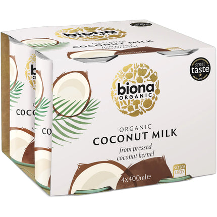 Biona Organic Coconut Milk Classic 4 Pack 4 x 400ml