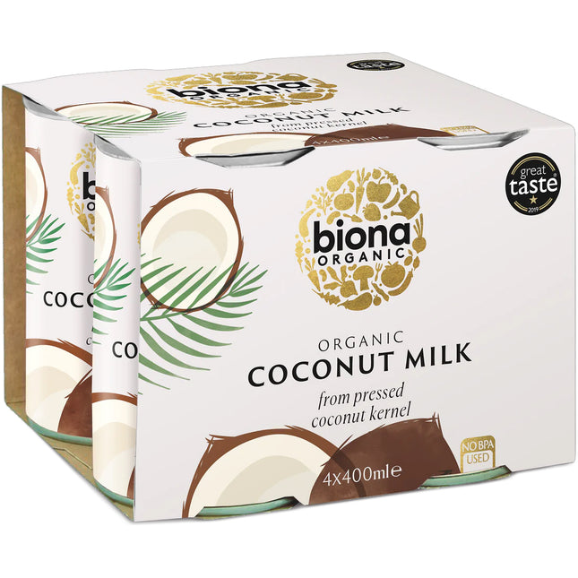 Biona Organic Coconut Milk Classic 4 Pack 4 x 400ml