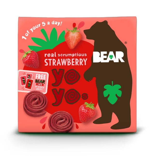 Bear Yoyos Multipack Strawberry 5Pk 5X20G