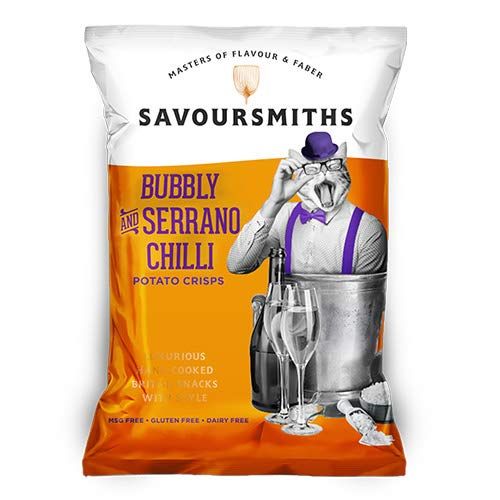 Savoursmiths Bubbly And Serrano Chilli Flavour Potato Crisps 40g