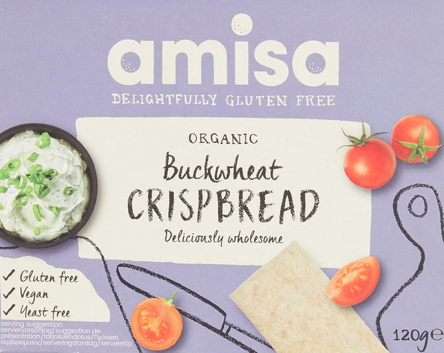 Amisa Crispbread Buckwheat Wholegrain Organic 120g