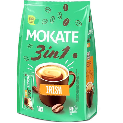 Mokate Coffee In Bags 3In1 - Irish Coffee 10x17g