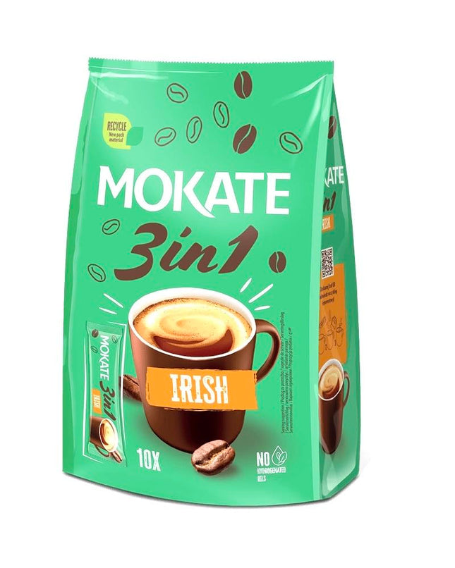 Mokate Coffee In Bags 3In1 - Irish Coffee 10x17g