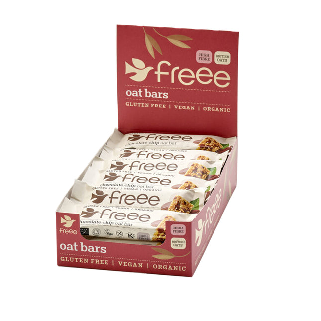 Freee Gluten Free Organic Chocolate Chip Oat Bars 18 x 35g