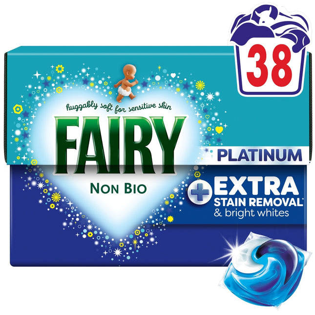 Fairy Non-Bio Platinum+ Pods 38ct