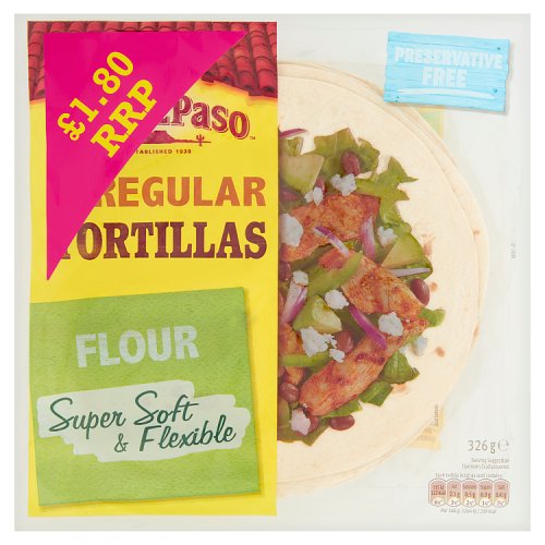 Old El Paso Tortilla Flour 6X326G 1.80 Pmp