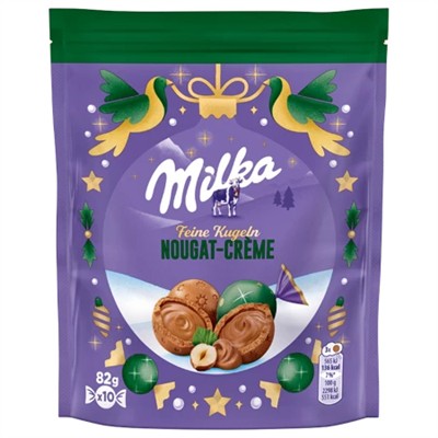 Milka Fine Balls Nougat Cream 82G