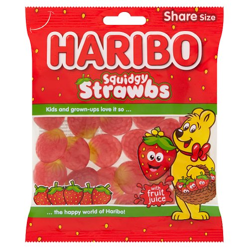 Haribo Squidgy Strawbs 160g