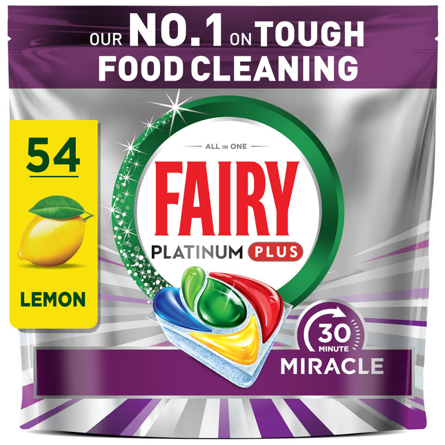Fairy Platinum Plus 30 Min Miracle Lemon ADW 54CT