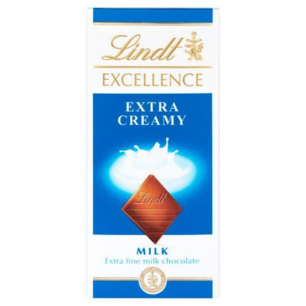 Lindt Excellence Extra Creamy Block Packs 100g