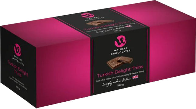 Walkers of London After Dinner Turkish Delight Thins 180g