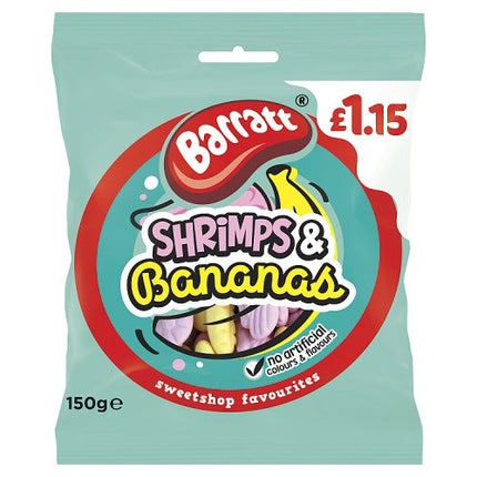 Barratt Sweet Shop Shrimps And Ban PMP £1.15 150g
