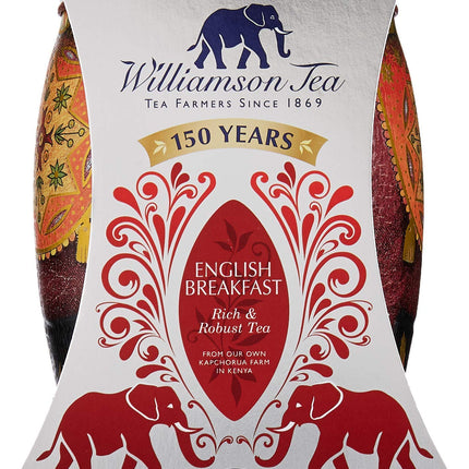 Williamson Tea Large Elephant Union Containing English Breakfast 40Teabags 100g