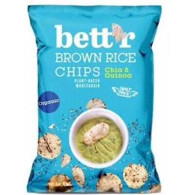 Bett'r Brown Rice Chips Chia & Quinoa 60g