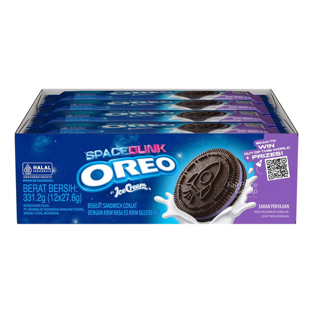 Oreo Snack Pack LUP Blueberry Ice Cream (12x12x35g) 420g