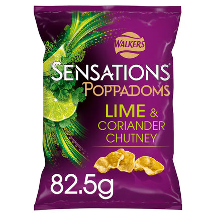 Walkers Sensations Lime/Coriander/Chutney Poppadom 82.5g