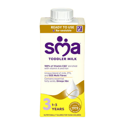 SMA Toddler Milk 1-3yr 12x200ml (Screwcap change)