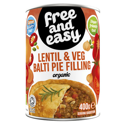 Free And Easy Organic Balti Pie Filling 400g