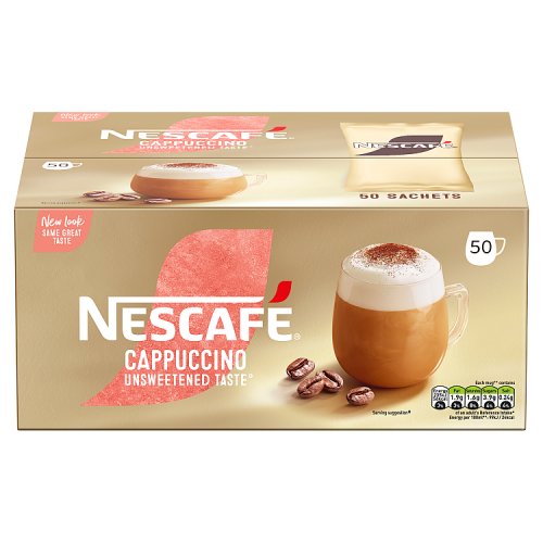 NESCAFE CAPPUCCINO Unsweetened 50 Sachets 710g