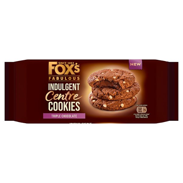 Fox's Indulgent Centre Triple Chocolate Cookie 160g