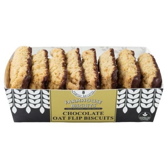 Farmhouse Biscuits Half Coated Dark Chocolate Mini Flips 150g