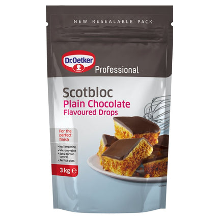 Dr. Oetker Scotbloc Plain Choc Flav Drops 3kg