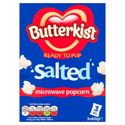 Butterkist Salted Microwave Popcorn 3x60g