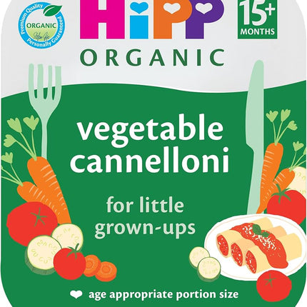 HiPP Organic Vegetable Cannelloni Baby Food Tray 15 Months