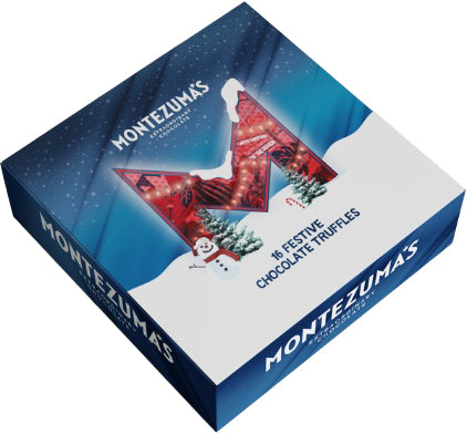 Montezumas 16 Festive Chocolate Truffles Tin 16 truffles 220g