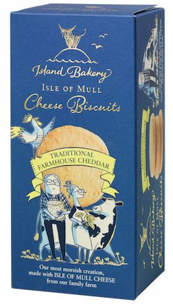 Island Bakery Isle of Mull Cheese Biscuits Traditional Farmhouse Cheddar 100g
