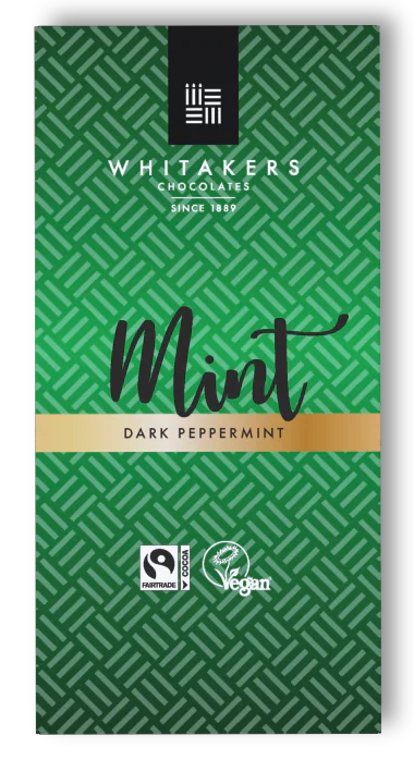 Whitakers Chocolate Whitakers Dark Mint Chocolate Bar 90g