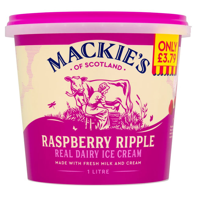 Mackie's of Scotland Raspberry Ripple PMP £3.79 1ltr