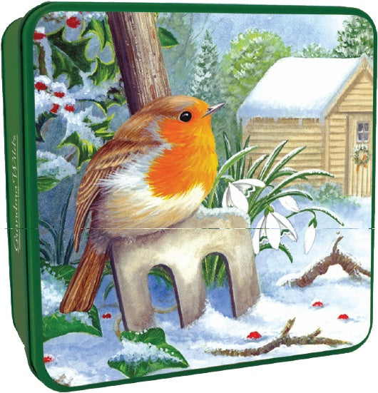 Grandma Wild's Embossed Robin on a Garden Fork Tin 6 x 200g