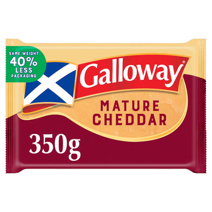 Galloway Mature Coloured Cheddar 350G