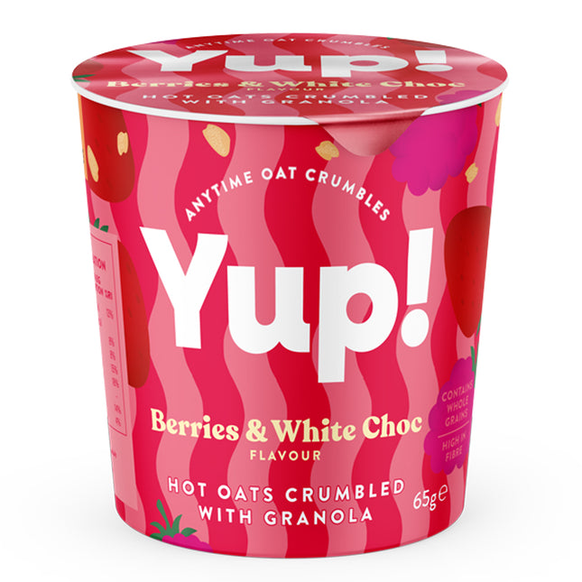 Yup!  Berries & White Chocolate Crumbled Oats with Granola POT 65g