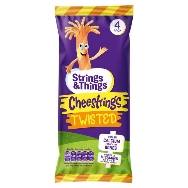 Cheestrings Twisted 4Pk 4X20G