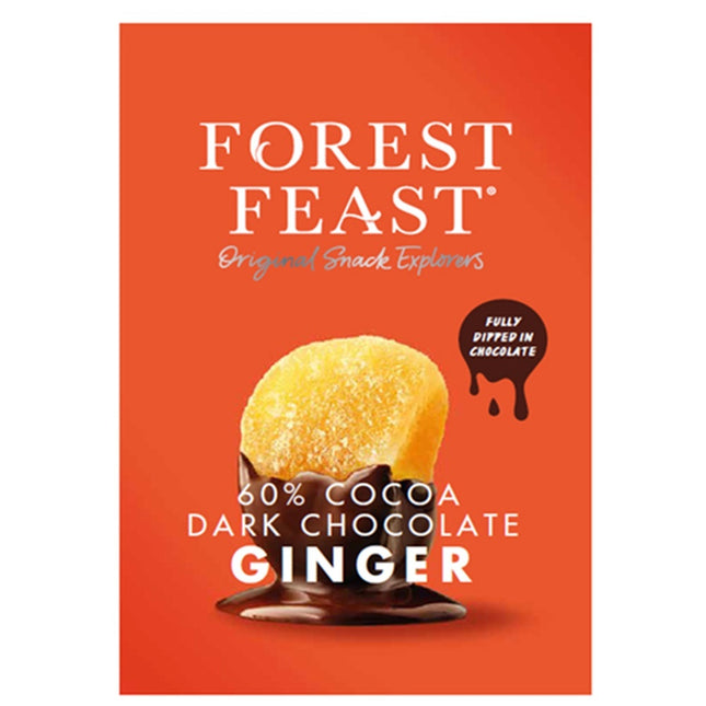 Forest Feast 60% Cocoa Dark Chocolate Ginger 130g